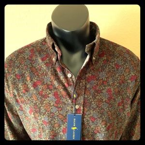 Ralph Lauren Men’s Large Corduroy Flower Shirt